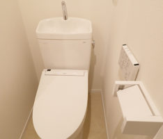 コンパクトな構成のトイレ